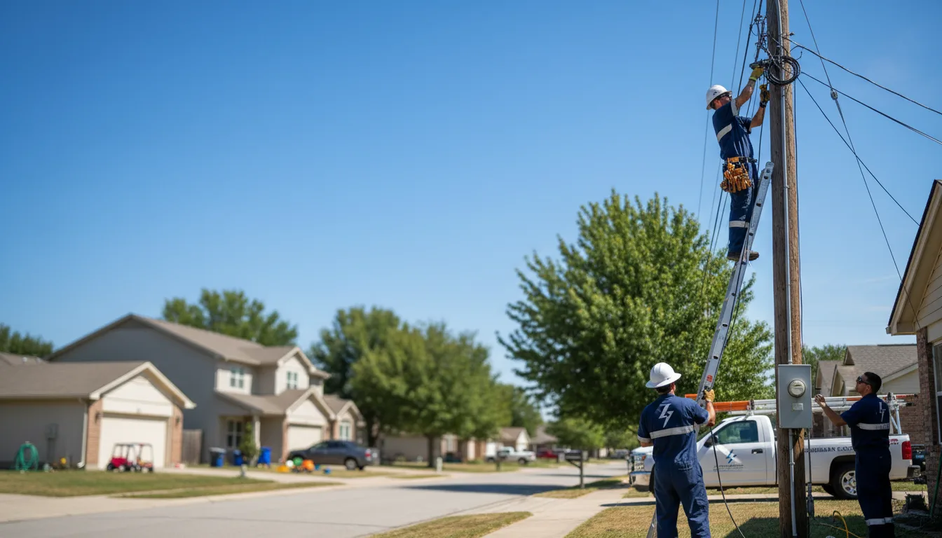 Residential electrician providing installation services in Hope, MI